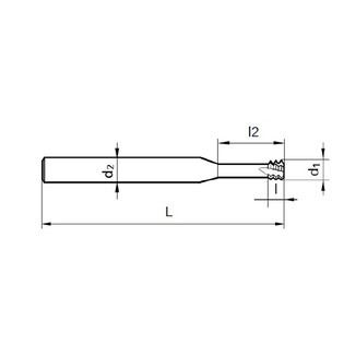 Mm420 - microfraise carbure revêtue tialsin